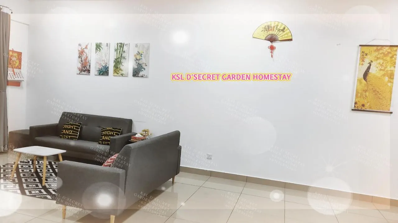 Ksl D'Secret Garden Homestay Johor Bahru Apartment