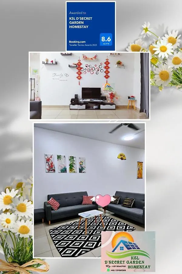 Ksl D'Secret Garden Homestay Johor Bahru Malaysia